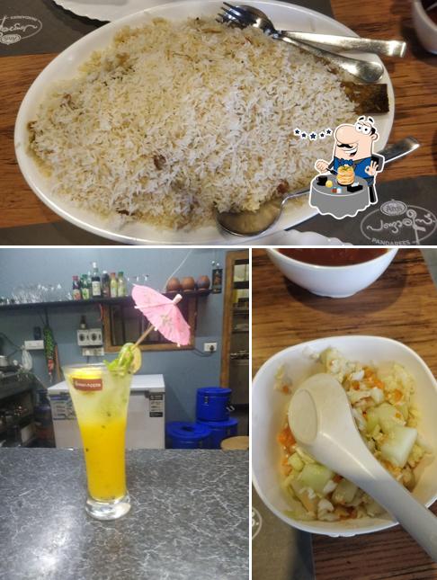 The restaurant's food and alcohol