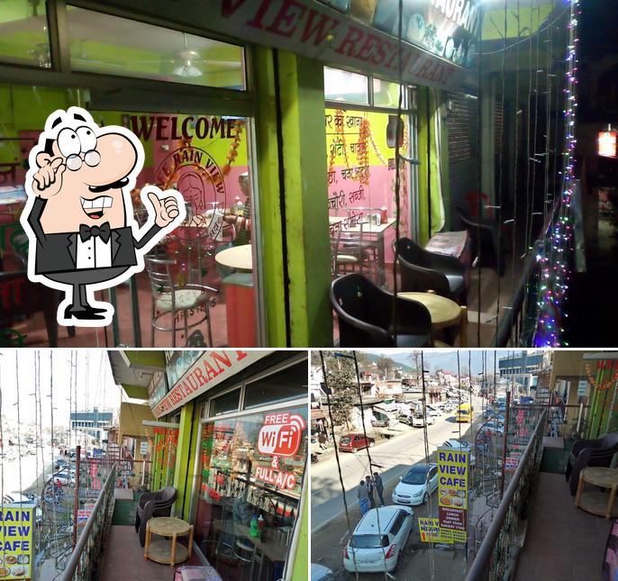 The interior of Rain View Restaurant