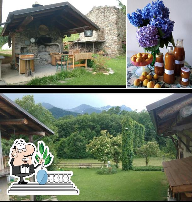La immagine di esterno e cibo da Agriturismo Lausé