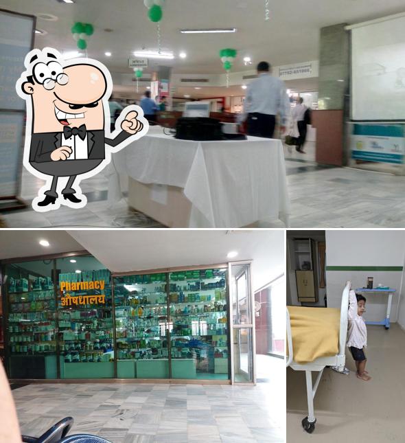 The interior of Apollo Hospitals Bilaspur