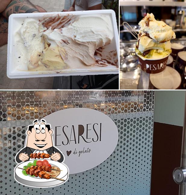 Platti al Gelateria Pesaresi