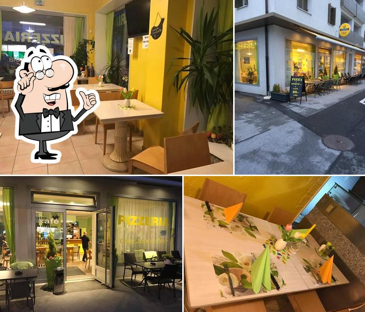 Gli interni di Pizzeria des Liddes