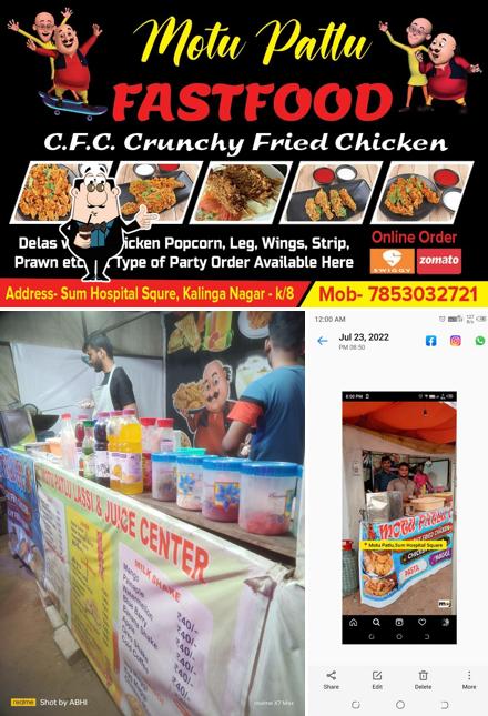 Enjoy a drink at Motu Patlu Fastfood, Bhubaneswar