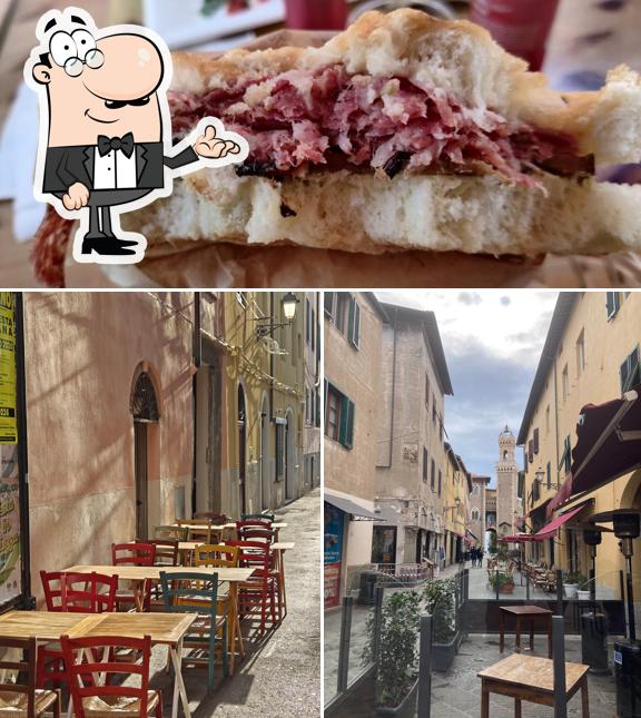 Questa è la foto che presenta la interni e cibo di PanVinaio