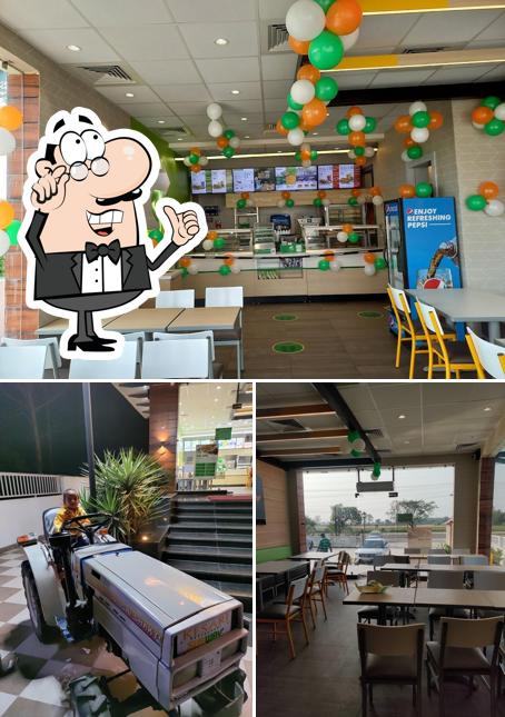The interior of SUBWAY