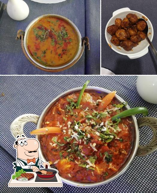 Get meat meals at Sangini Family Restaurant