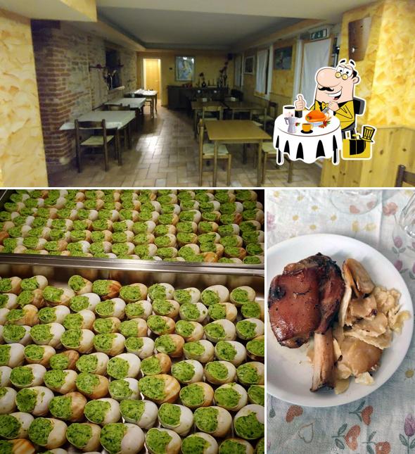 Guarda la foto che raffigura la cibo e interni di Trattoria Chantal