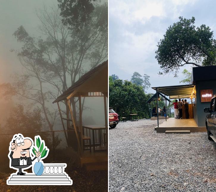 You can get some fresh air outside Cafta Resto Cafe