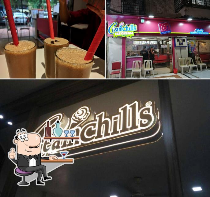 Cream Chills is distinguished by interior and drink