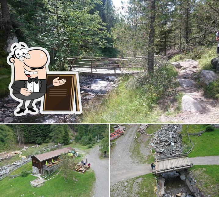 Puoi goderti l'aria fresca dal dehors di Taverna alpina Mulini di San Martino