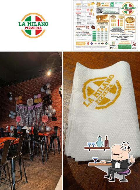 The interior of LA MILANO PIZZERIA
