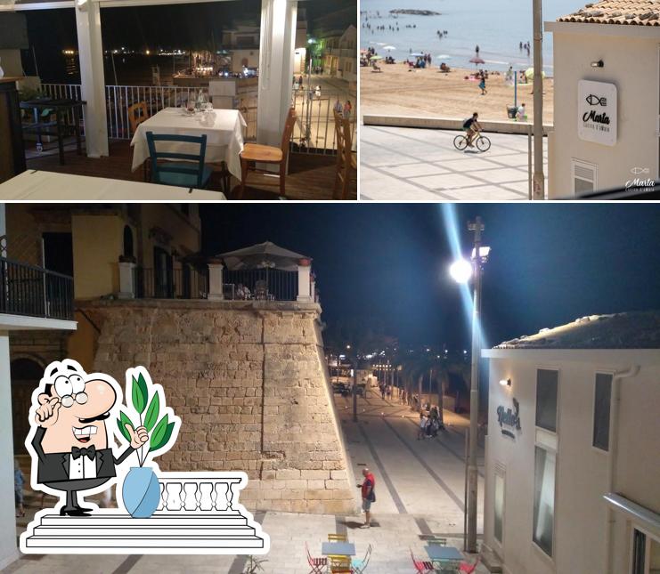La esterno e interni del ristorante