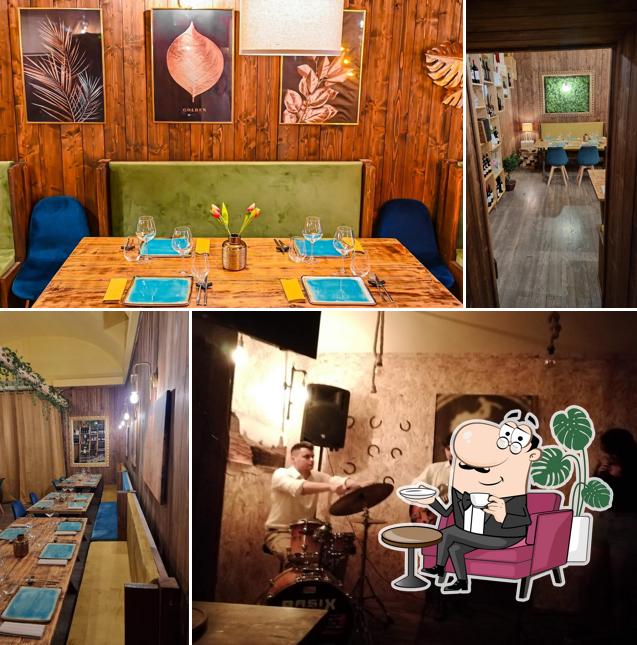 Gli interni di Golden Mile Wine & Restaurant