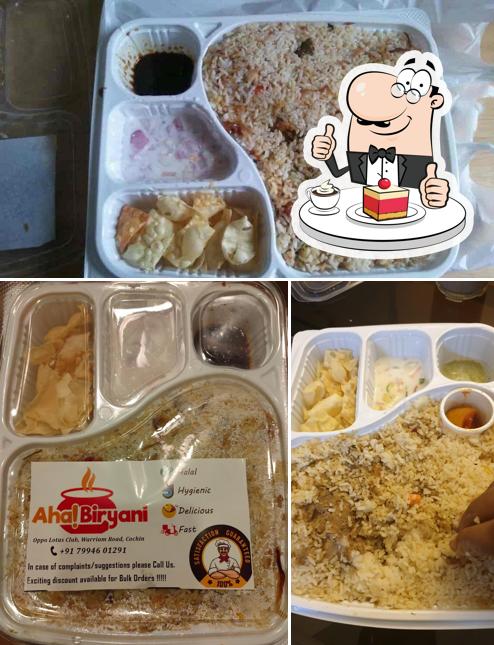 Aha! Biryani serves a range of desserts