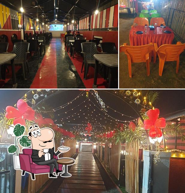 The interior of Bhoj King The Aqua Lounge