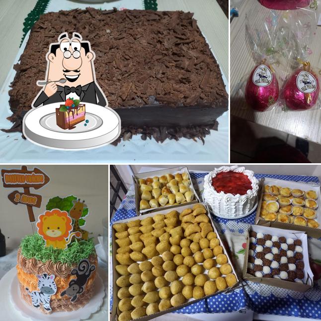 Bolo de chocolate em Fabíola Carvalho doces e salgados