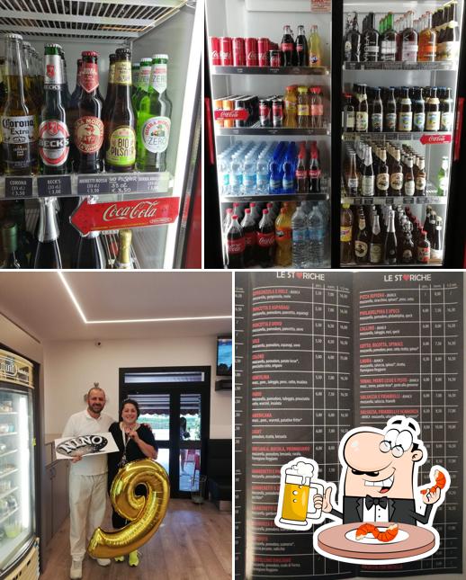 Puoi ordinare un rinfrescante bicchiere di birra chiara o scura