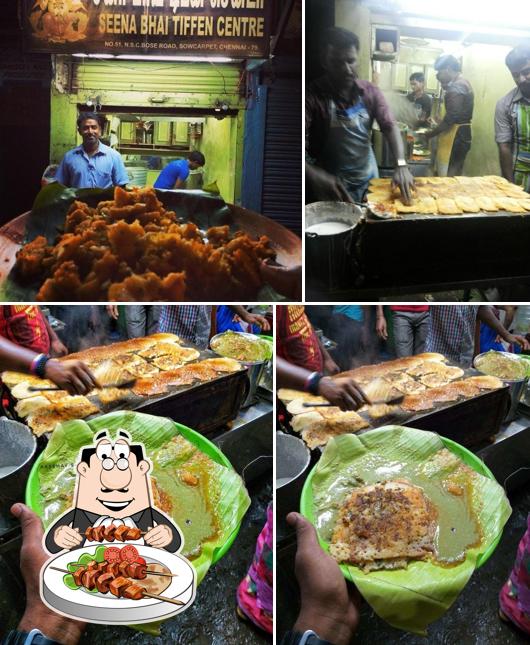 Food at Seena Bhai Tiffin Center