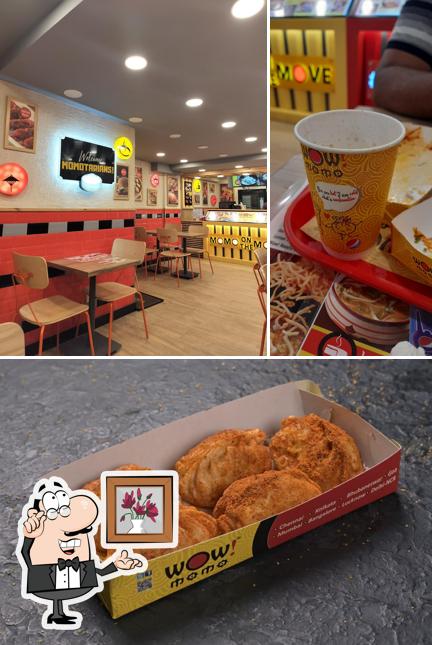 Take a look at the photo depicting interior and food at Wow! Momo