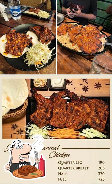 Meat meals are offered by Charcoal Shack Restaurant, Angamaly