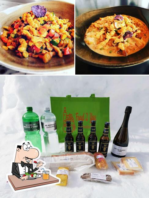 La cibo e birra del ristorante