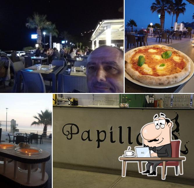 Gli interni di Pizzeria Papillon