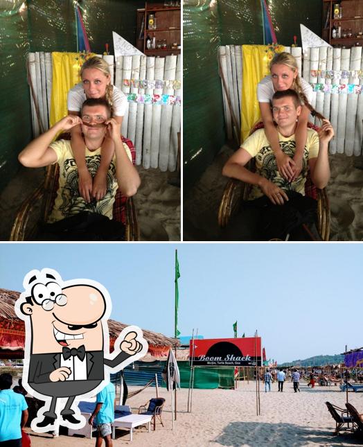 Among various things one can find interior and exterior at Boom Shack Lounge