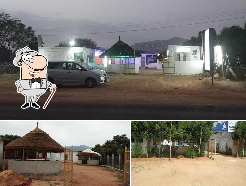 The exterior of AADHYA DHABA