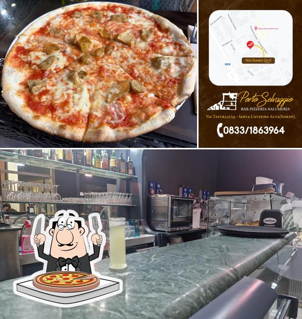 Prova una pizza a Bar Pizzeria Porto Selvaggio