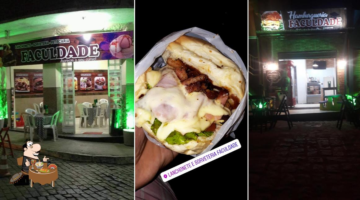 Comida em Hambugueria faculdade