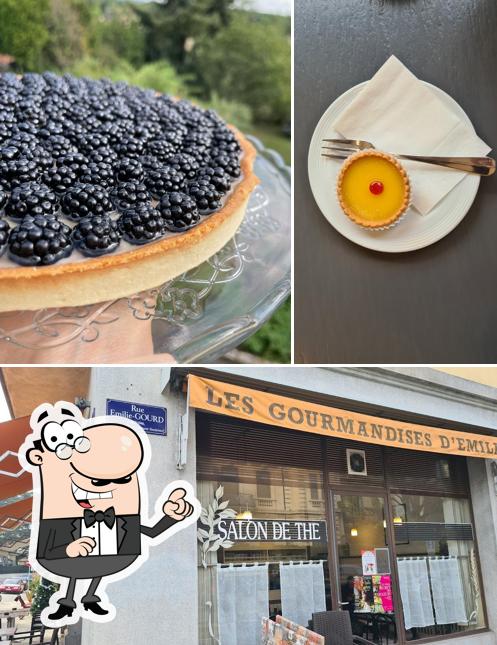 La immagine della esterno e cibo di Les Gourmandises d'Emilie Sàrl