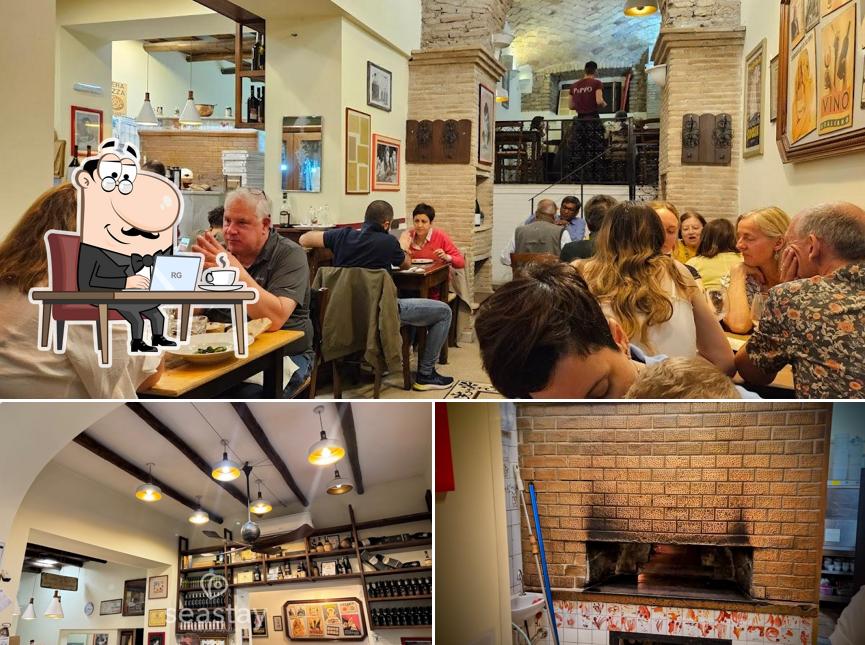 Gli interni di Peppo al Cosimato