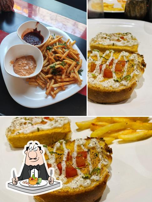 Food at Pomo's pizza Nikol