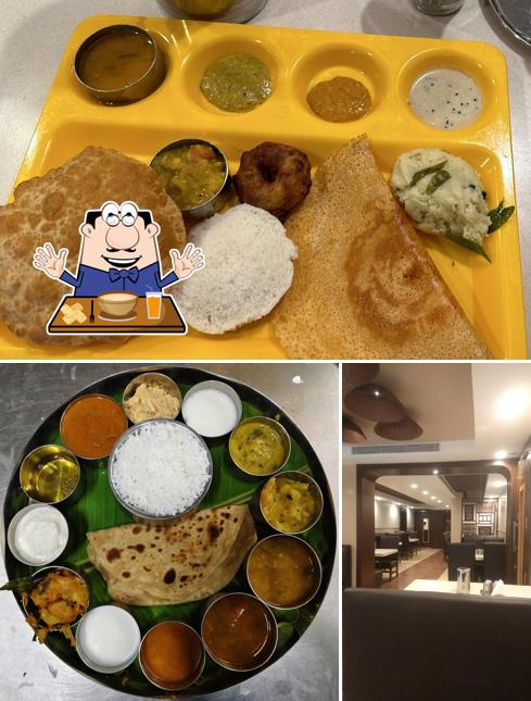 Among different things one can find food and interior at Shirdi Sai bhavan