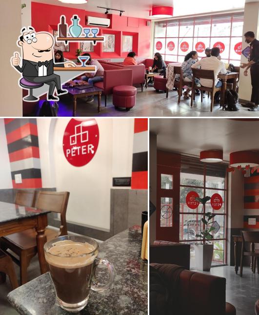 The interior of Café PETER