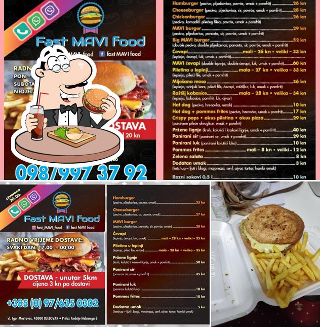 Gli hamburger di MAVI bar potranno incontrare i gusti di molti