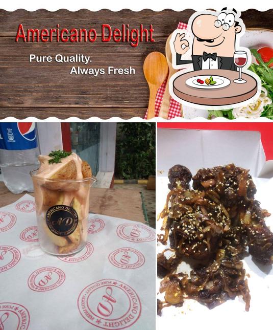 The photo of Americano Delight’s food and interior