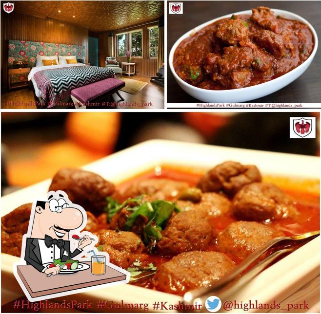 The image of Hotel Highlands Park’s food and interior