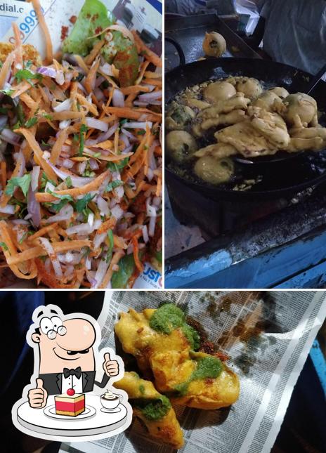 Madhavan Park Bajji Shop serves a selection of sweet dishes