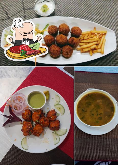 Get meat meals at Oyster Restaurant