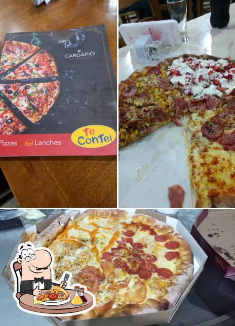 Experimente pizza no Te Contei Lanches e Pizzas