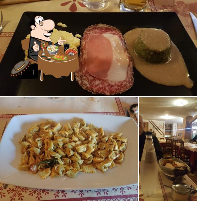 Questa è la immagine che presenta la cibo e tavolo da pranzo di Ristorante Pizzeria Da Costa