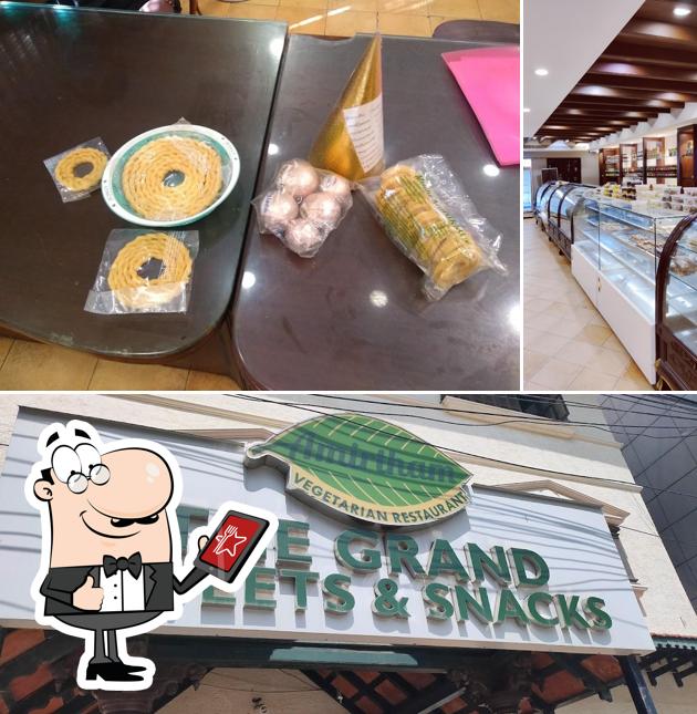 You can get some fresh air outside The Grand Sweets & Snacks