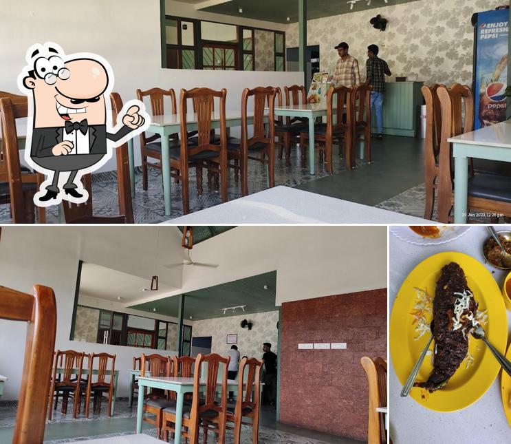 The image of White Lounge Restaurant’s interior and food