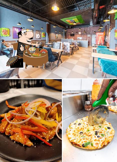The image of Yummy Bitee’s food and interior