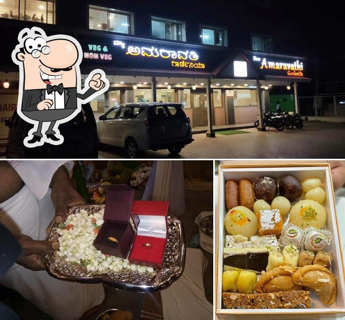 You can get some fresh air at the outside area of Amaravathi Gardenia Andhra Style Multi Cuisine Nonveg Restaurant