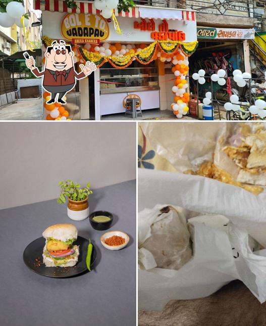 Food at Boleto vadapav