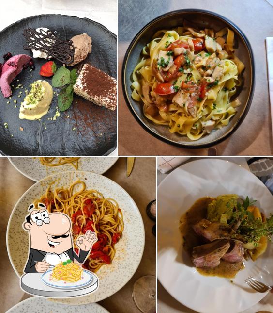 Spaghetti alla carbonara al Osteria Il Gallo