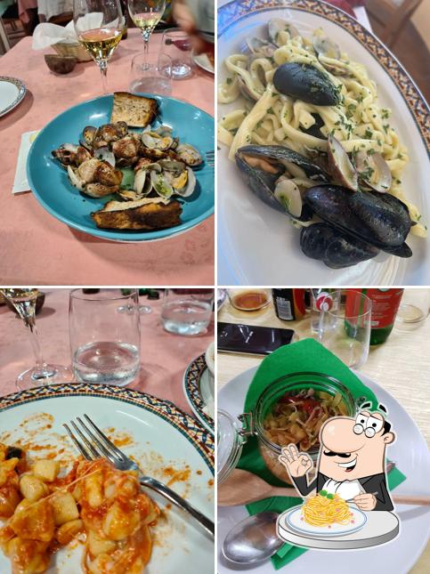 Spaghetti alla carbonara al Ristorante Il Capanno