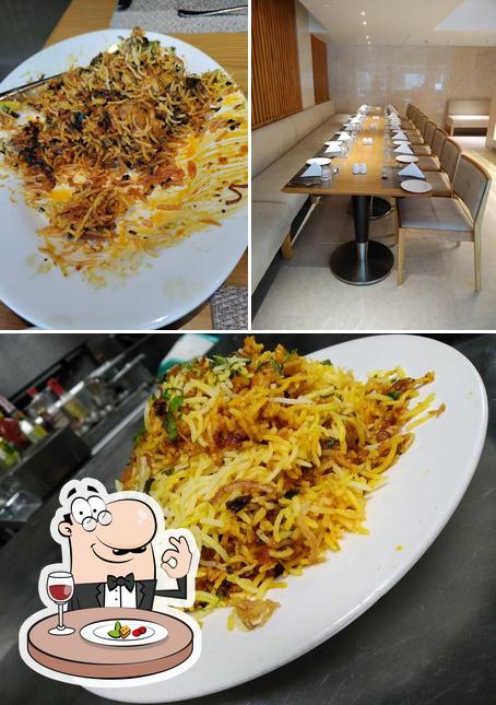 The picture of food and interior at @M The World Cuisine Restaurant